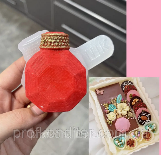 Ексклюзив. Силіконовий молд для шоколаду та ін "Вазочка", фото 1