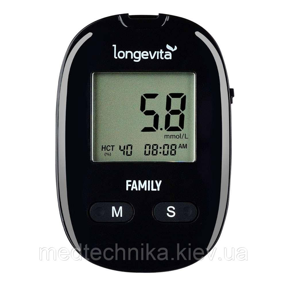 Глюкометр Longevita Family (система для вимірювання глюкози в крові), Longevita