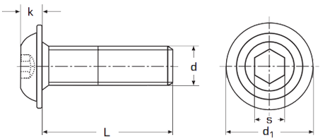схема болта iso 7380-2