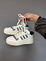 Adidas Forum Low Chocolate Beige кроссовки и кеды высокое качество Размер 36