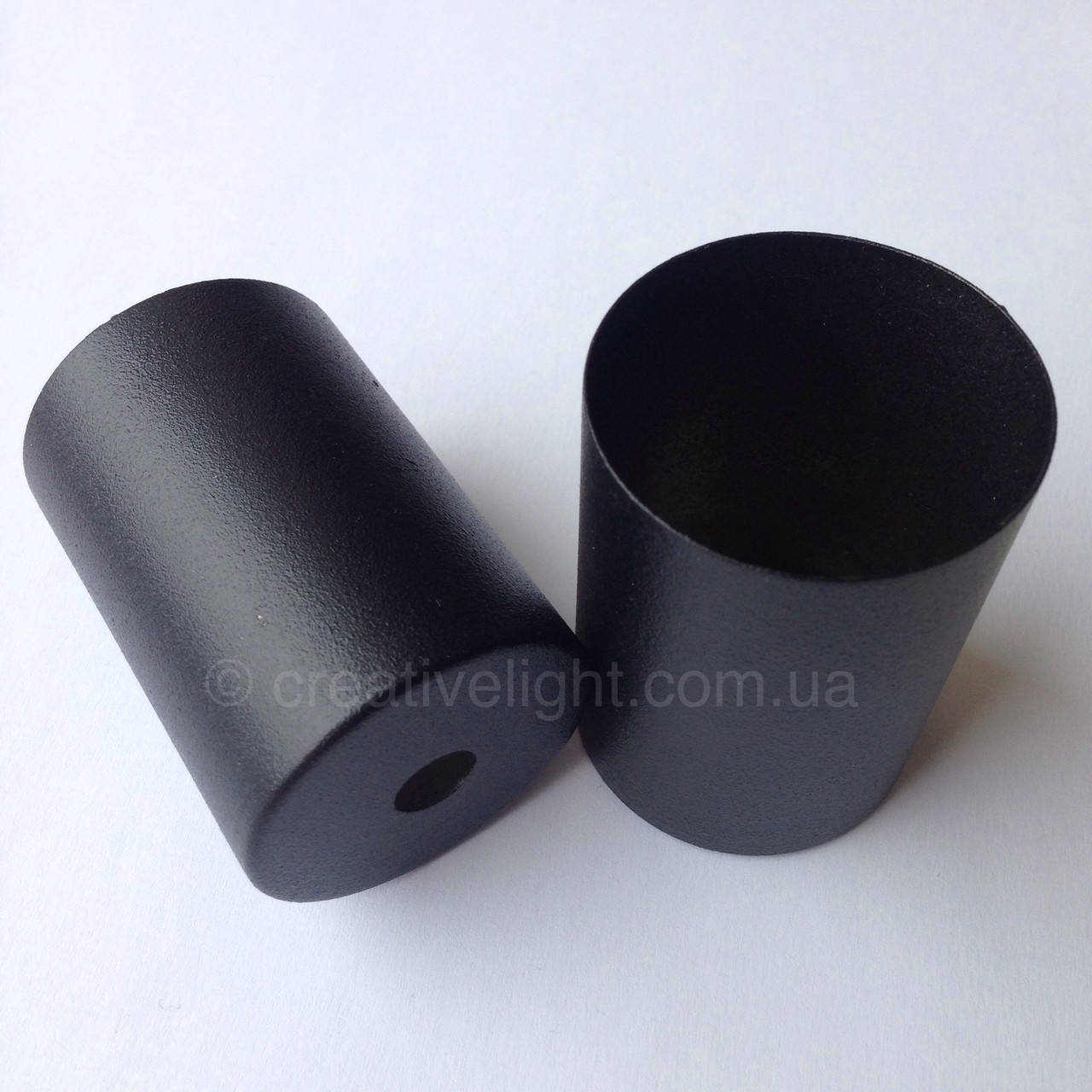 

Накладка металлическая на патрон е27 (черная)