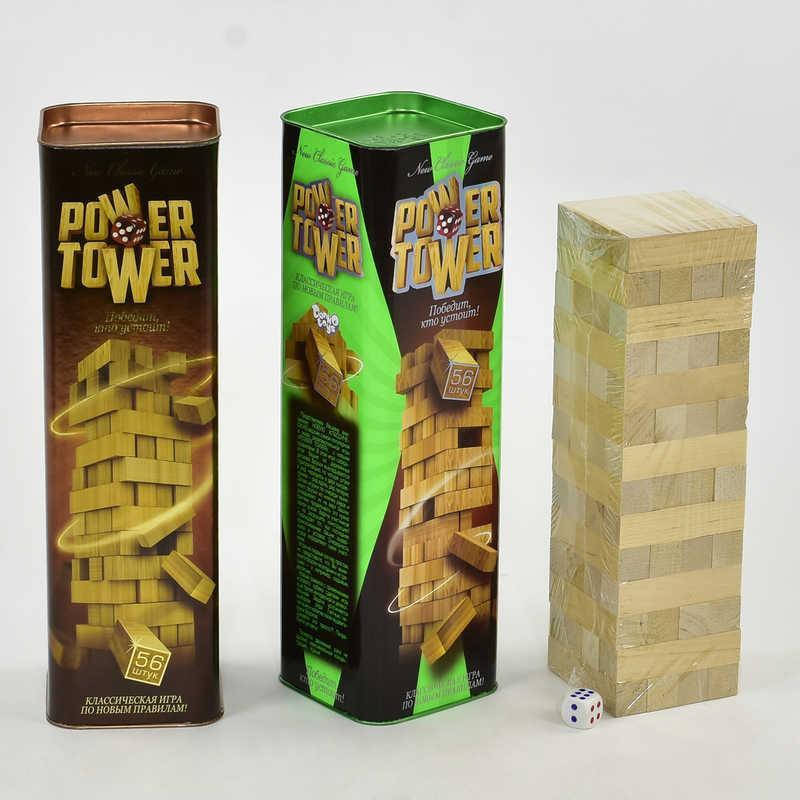

Настольная игра Дженга (Power Tower) Башня 56 брусков