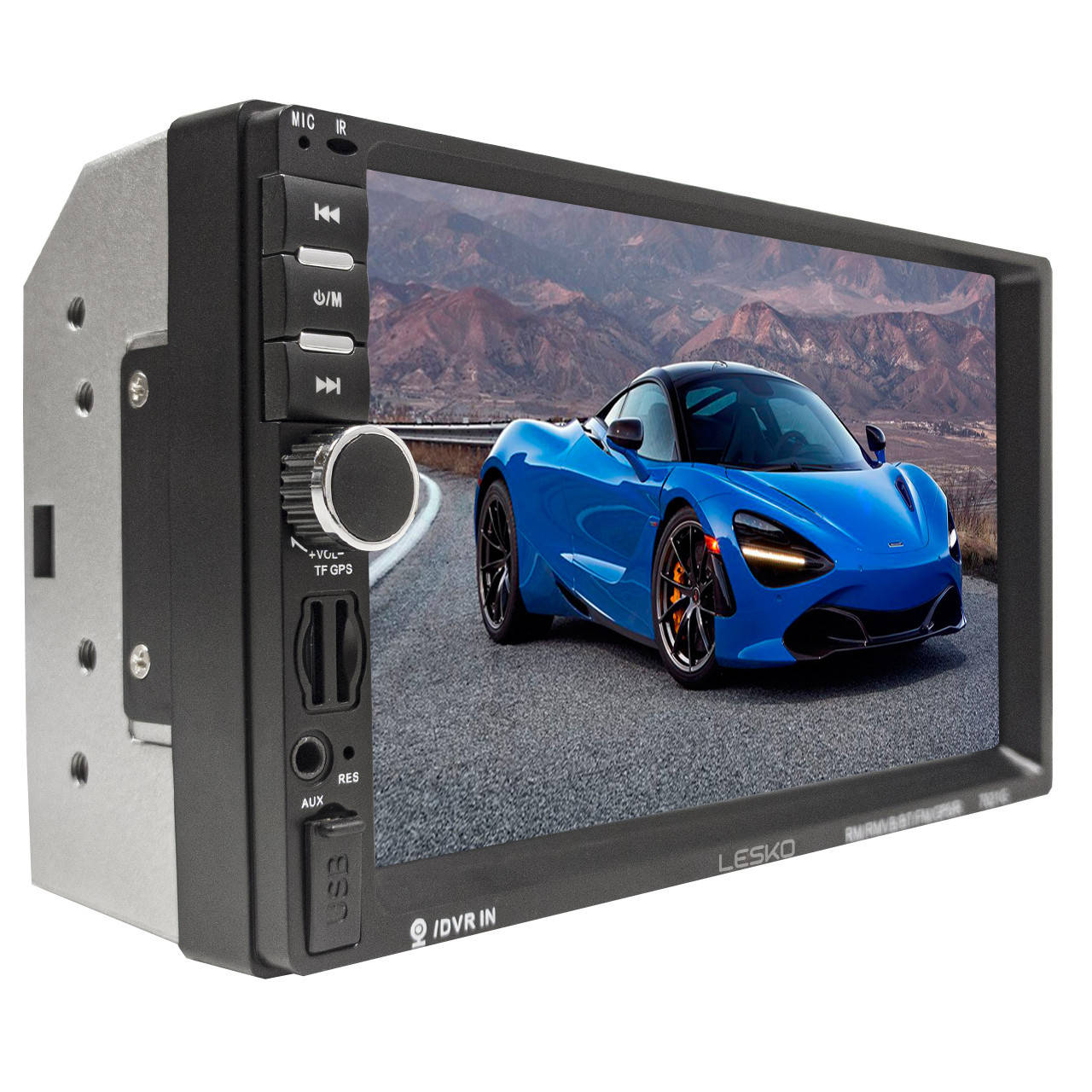 

Магнитола Lesko 7021G Windows 2 din 7 дюймов с навигатором bluetooth MP3 сенсор пульт ДУ