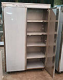 Шафа на 5 полиць з нержавіючої сталі та розпашними дверима, фото 2