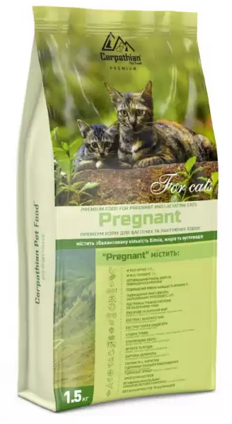 Фото - Корм для кошек Carpathian Сухой корм  Pet Food Pregnant Для беременных и лактирующих кошек 