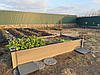 Голландські високі грядки з ДПК - заввишки 480 мм (три дошки) з обрамленням П - профілем, фото 8