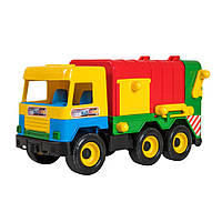 Игрушечная машинка Middle truck  "Мусоровоз" TIGRES 39224 42 см Желто-красный, Vse-detyam