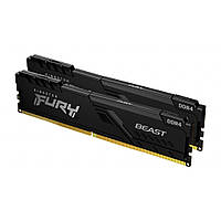 Модуль памяти для компьютера DDR4 16GB (2x8GB) 3200 MHz Fury Beast Black Kingston Fury (ex.HyperX)