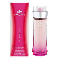 Брендовая женская туалетная вода Lacoste Touch Of Pink 90ml оригинал, легкий цветочно-фруктовый аромат