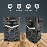 Портативна Bluetooth колонка Kipo KB-Q8 з радіо, караоке, флешкою портативна блютуз колонка