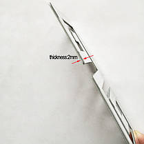 Дзеркальні акрилові наклейки Орнамент Срібний 5 шт 13 х 6 см Б153, фото 4