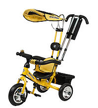 Детский трехколесный велосипед Mini Trike желтый LT950