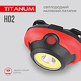 Налобний світлодіодний ліхтарик TLF-H02 TITANUM 100Lm 6500K, фото 4