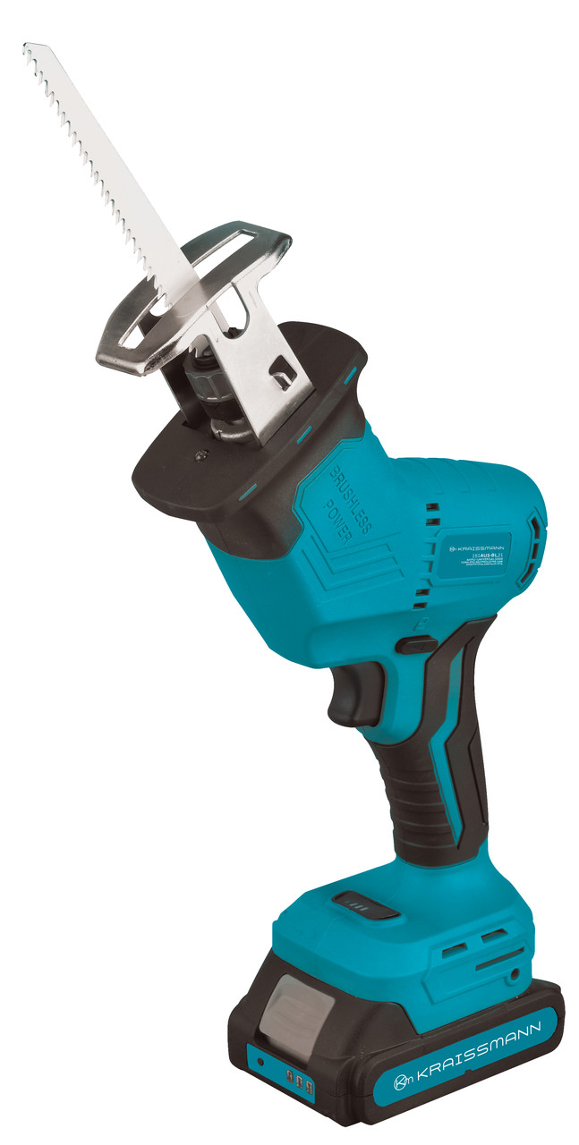 Акумуляторна шабельна пила KRAISSMANN 151 AUS-BL 21/2 (міні-пила, 2 акумулятори)
