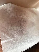 Белая сорочечная льняная ткань,100% лен