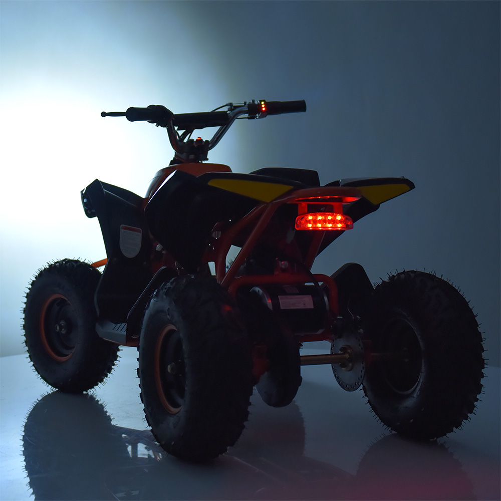 Квадроцикл электрический детский подростковый Profi HB-EATV1000Q2-7 MP3 USB SD аккумуляторный оранжевый - фото 2 - id-p1778738874