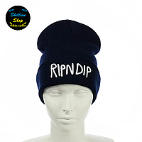 Молодежная шапка бини - Рипндип / Ripndip - Темно-синий