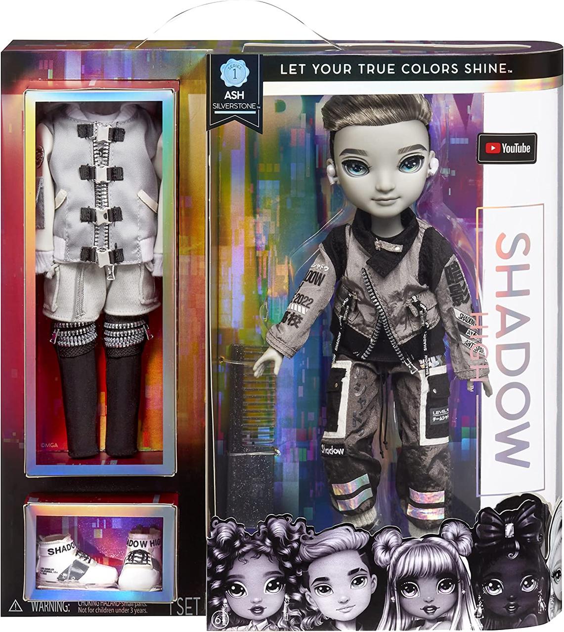Лялька Рейнбоу Хай Еш Сільверстоун Rainbow High Shadow Series 1 Ash Silverstone Fashion Doll