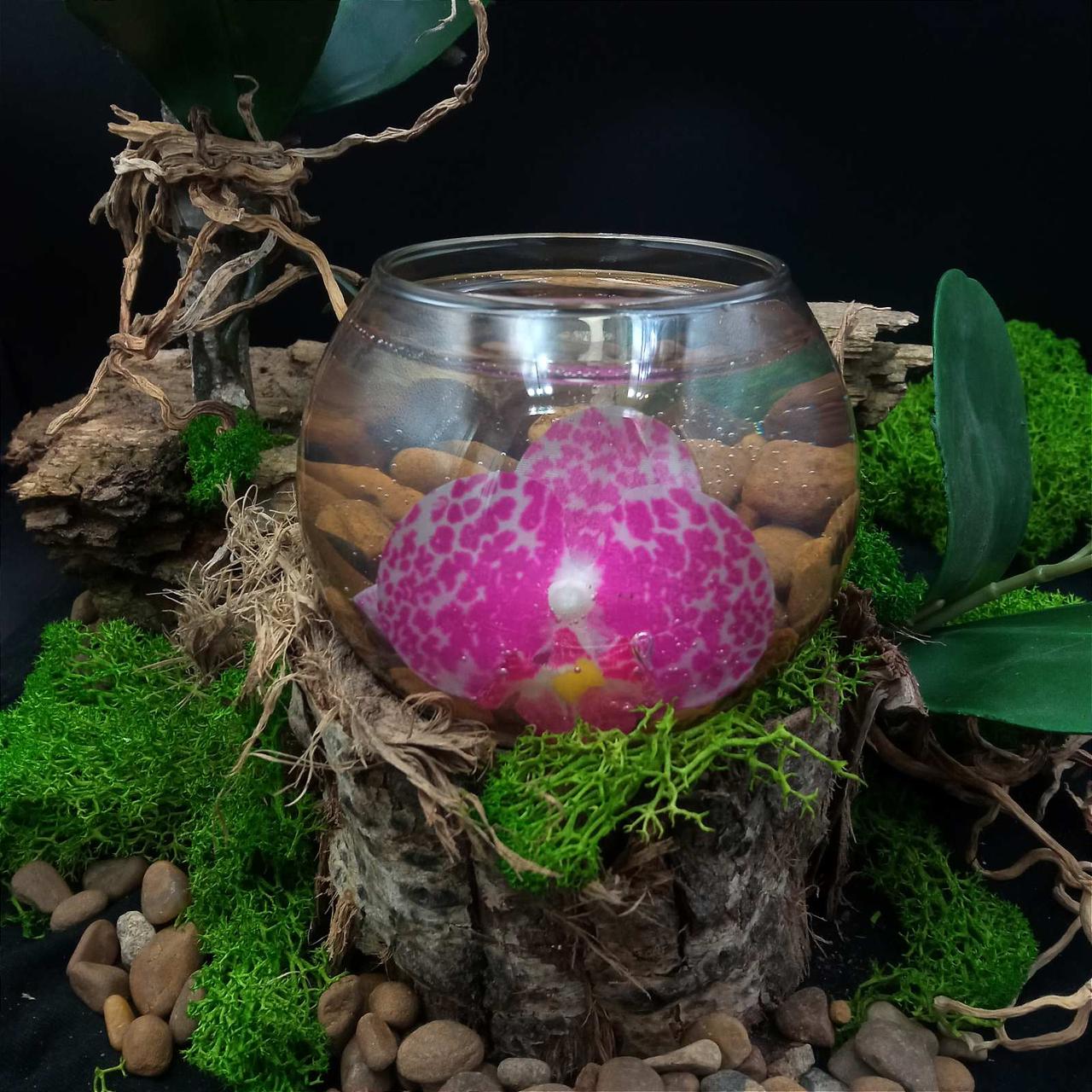 Декоративная гелевая свеча Чародейка шар тигровая орхидея 4105-8 - фото 2 - id-p883631899