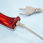 Ручний інфрачервоний масажер для тіла "Дельфін", 3 насадки, від мережі RF-889 (DL117), Червоний / Вібромасажер для спини, фото 9