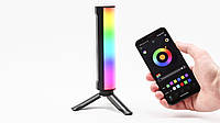 Лампа RGB для фото и видео Led Stick световой жезл с магнитами и управлением со смартфона