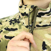 Тактическая кофта Lesko A973 Camouflage CP 2XL 38р. флисовая мужская