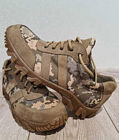 Кросівки Militarist військові тактичні натуральна шкіра та кордури кольору Піксель 40,41,42,43,44,45