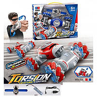 Машинка UD2195A на радіокеруванні, 2,4G, акумулятор, USB зарядне, пульт-браслет, трюкова, складається, 2 кольори, в коробці, 41-30, фото 2