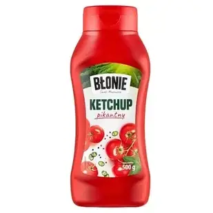 Кетчуп томатний пікантний Blonie Pikantny, 500 г, Польща, гострий, до м'яса та шашлику