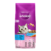 Whiskas Сухий корм для кішок смачні подушечки з тунцем 14 кг
