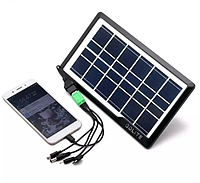 Портативная солнечная панель Solar panel Gdlite GD-035wp 7V - 3.5W +кабель для зарядки гаджетов,AS