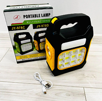 Портативный ручной фонарь-прожектор на солнечной батарее с POWER BANK LED Solar JY-978D Светодиодная,AS