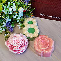 "8 Марта - Розы", Магнолия и Роза. Набор мыла ручной работы с растительными и эфирными маслами.