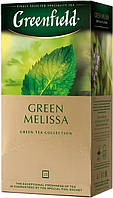 Зеленый чай Greenfield Green Melissa 25 пакетов (Гринфилд с мелисой)