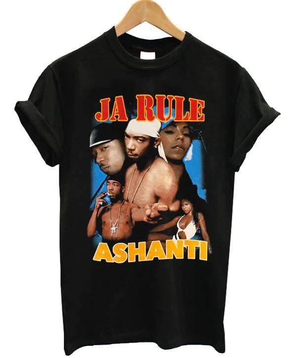 Футболка чорна Ja Rule & Ashanti Vintage Look T-Shirt XS, фото 1