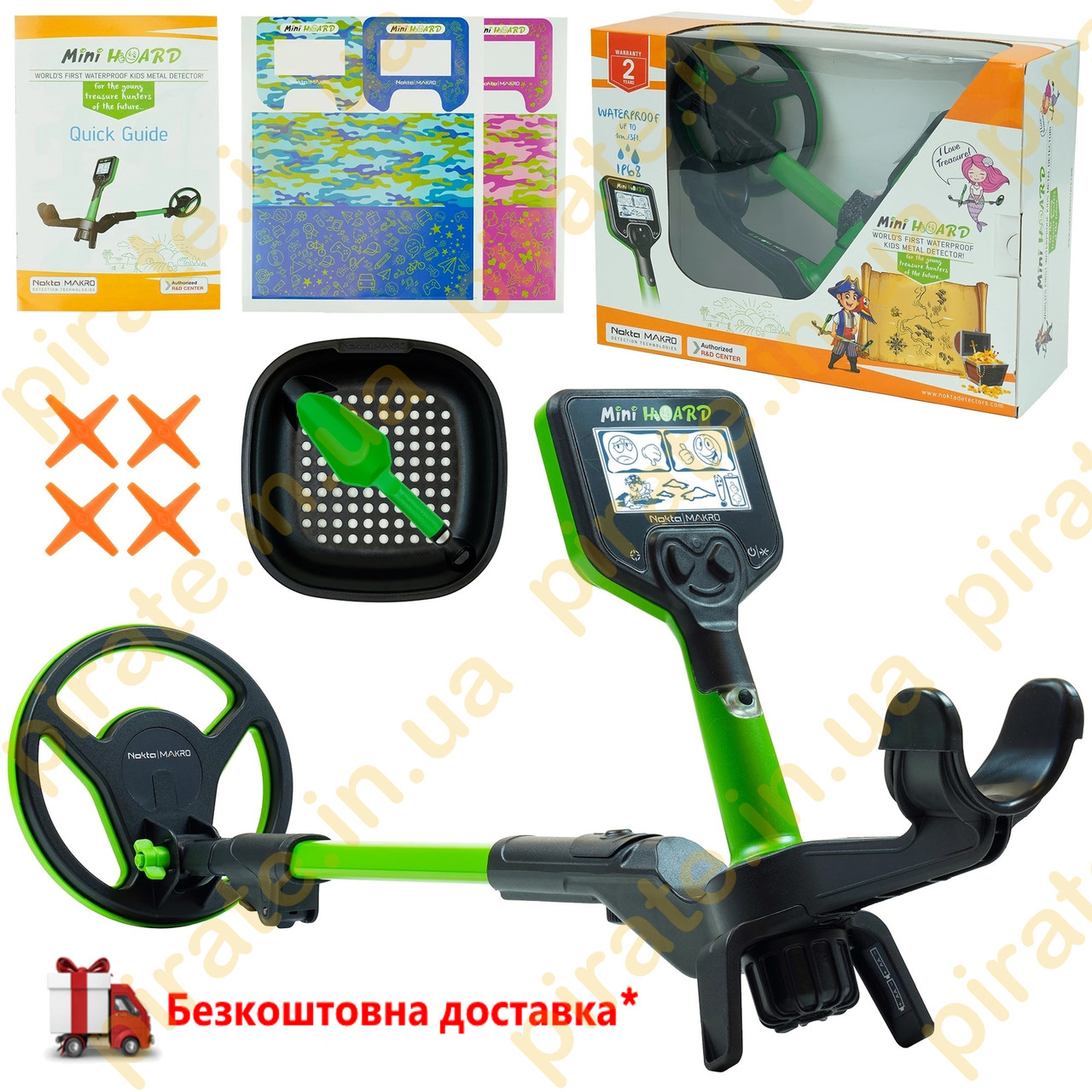 Металошукач дитячий Nokta Makro Mini Hoard Cool Kit (металлоискатель Нокта Міні для дитини), водонепроникний