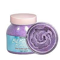 Сахарный скраб для тела Hollyskin Bilberry Bubbles с маслом ши и перлитом