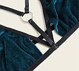 Велюровий комплект жіночої нижньої білизни – романтичний подарунок для коханої, фото 5