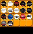Портмоне з номером авто Audi, обкладинка для автодокументів Ауді, візитниця, фото 4