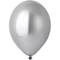 Воздушный шар латекс хром серебро, 12" (30 см), 25 шт.