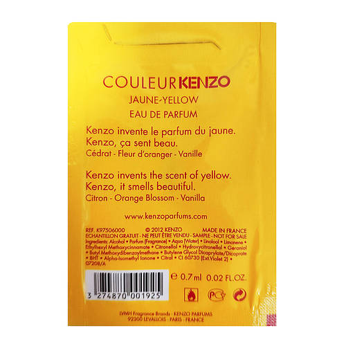 Kenzo couleur kenzo jaune-yellow hotsell