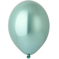 Воздушный шар латекс хром зеленый, 12" (30 см), 25 шт.