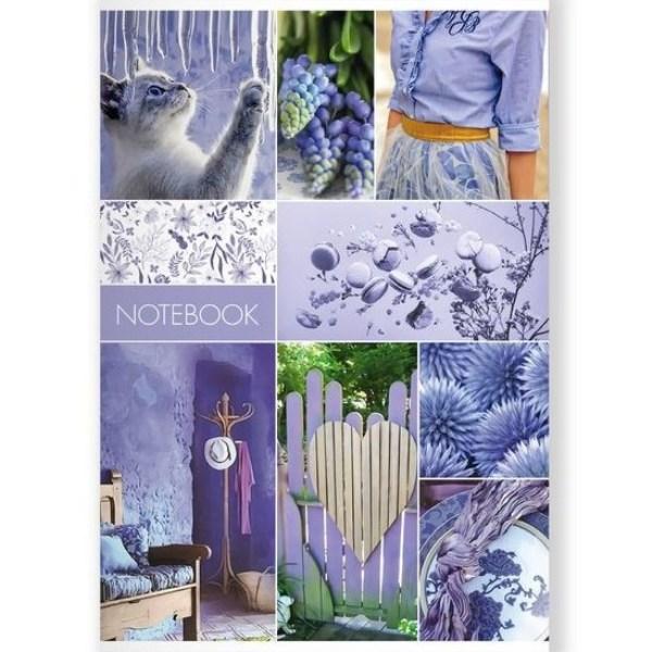 Канцелярська книга А4 96 арк. м'яка обкладинка, клітинка "Колаж2" 375, фото 1