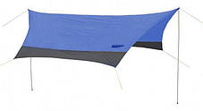 Туристичний тент Tramp Tent Lite; 4.4х4. 4м; натяжний тент від сонця TLT-036-blue, фото 3