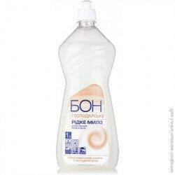 Господарське мило рідке БОН 1л (біле) (4820098541782)
