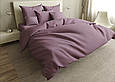 Постільна бязь сімейка однотонна з двома підковдрами, спальний комплект сімейний 5-предметів, фото 2