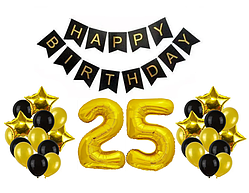 Святкова фотозона "HAPPY BIRTHDAY 25"