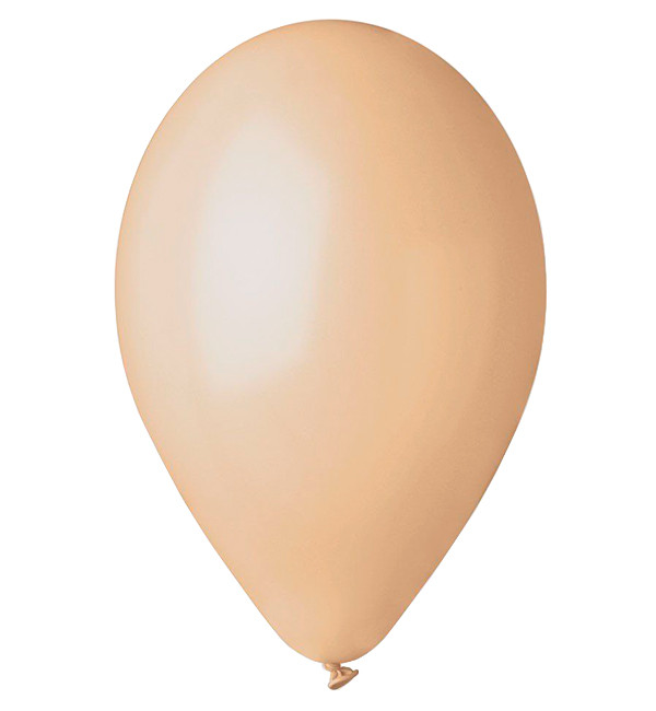 Повітряні кульки 10 шт, Італія - 30 см, колір - тілесний (пастель)