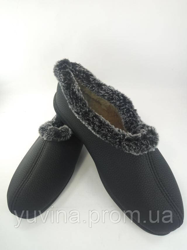 Купить Бабуши бурки женские тапочки Экокожа Черные размер 38 39 42 ...