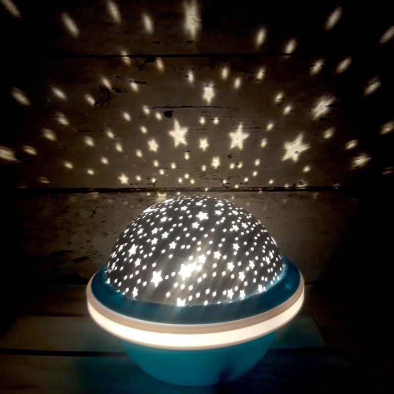 Дитячий нічник музичний портативний проєктор зоряного неба Night Light сатурн